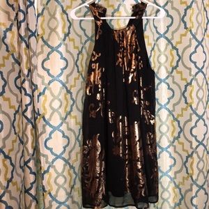 One clothing black and gold dress